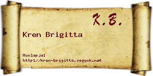 Kren Brigitta névjegykártya